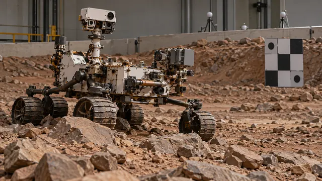 The rover test track at JPL