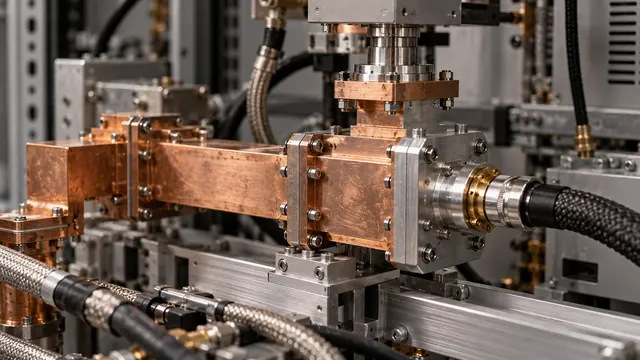 Waveguide hardware inside the antenna
