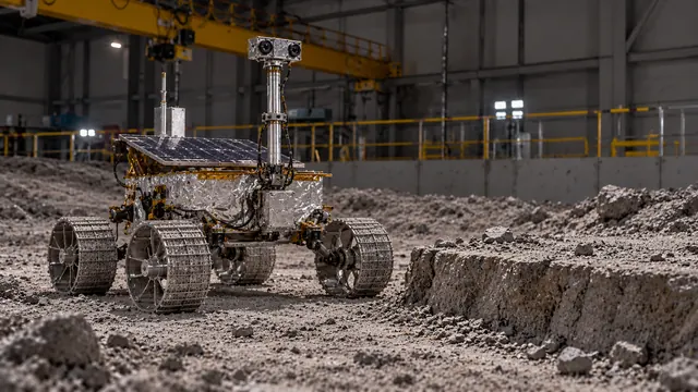 The rover in the test yard