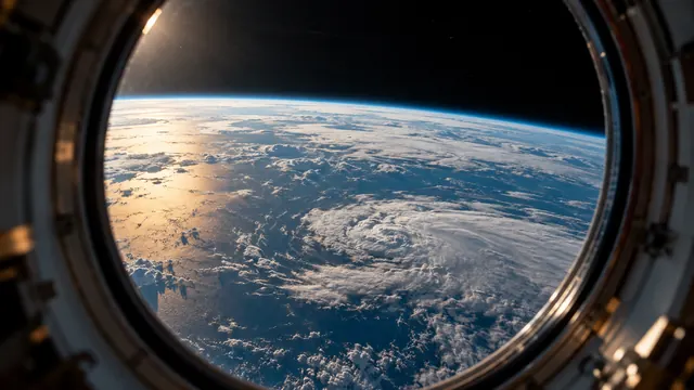 Earth through the window, in the scenario on a changing signal in an orbiting cold-atom experiment